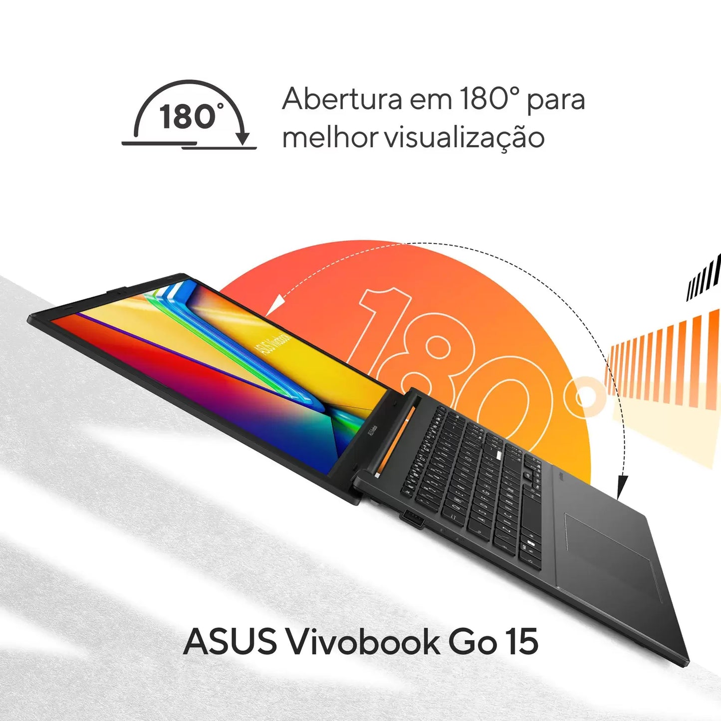 Notebook ASUS Vivobook Go E1504FA-NJ732 AMD Ryzen 5 7520U 8GB RAM 512GB SSD Linux KeepOS AMD Radeon Graphics Mixed Black