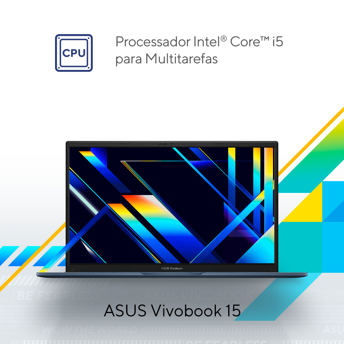 Notebook Asus Vivobook 15 X1504ZA-NJ931 Intel Core I5 1235u 16GB Ram 512GB SSD Linux Intel® Iris Xe Quiet Blue