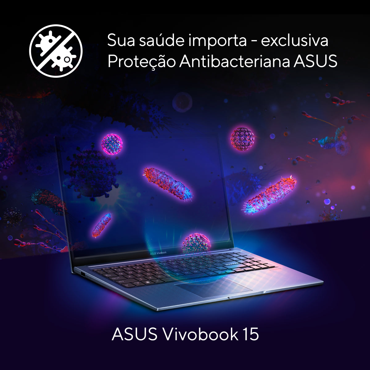 Notebook Asus Vivobook 15 X1504ZA-NJ931 Intel Core I5 1235u 16GB Ram 512GB SSD Linux Intel® Iris Xe Quiet Blue