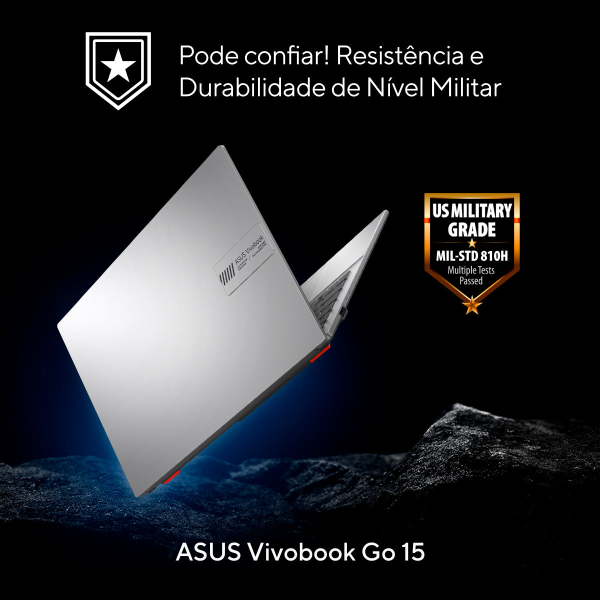 Notebook Asus Vivobook Go E1504ga-Nj438 Intel Core I3 N305, 8GB RAM 512GB SSD Linux Keepos Intel® UHD Graphics Cool Silver