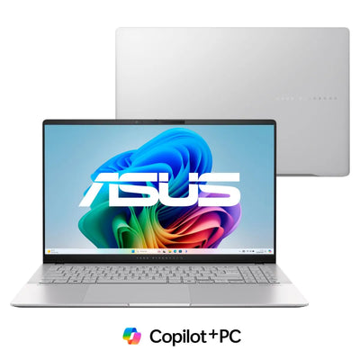 Notebook ASUS Vivobook S15 S5507QA-MA101W Qualcomm Snapdragon X1E-78-100 32Gb Ram 1TB SSD Windows 11 Home Tela 15,6” OLED 120Hz Silver