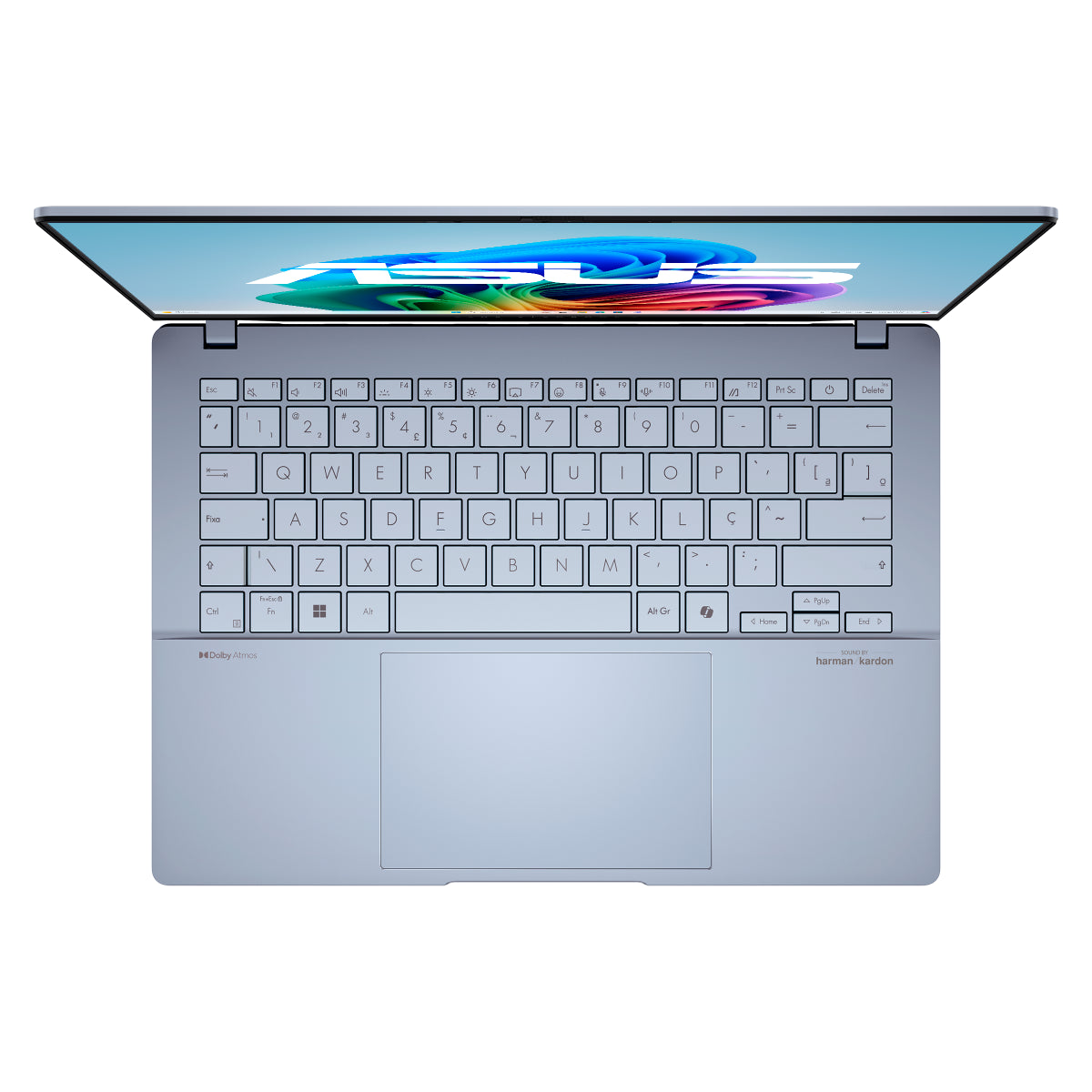 Notebook ASUS Vivobook S 14 S5406SA-PP097W Core Ultra 7, 32 GB, 1.0 TB SSD, W11 Home, Tela 14.0'' OLED, Mist Blue